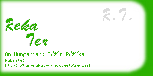 reka ter business card